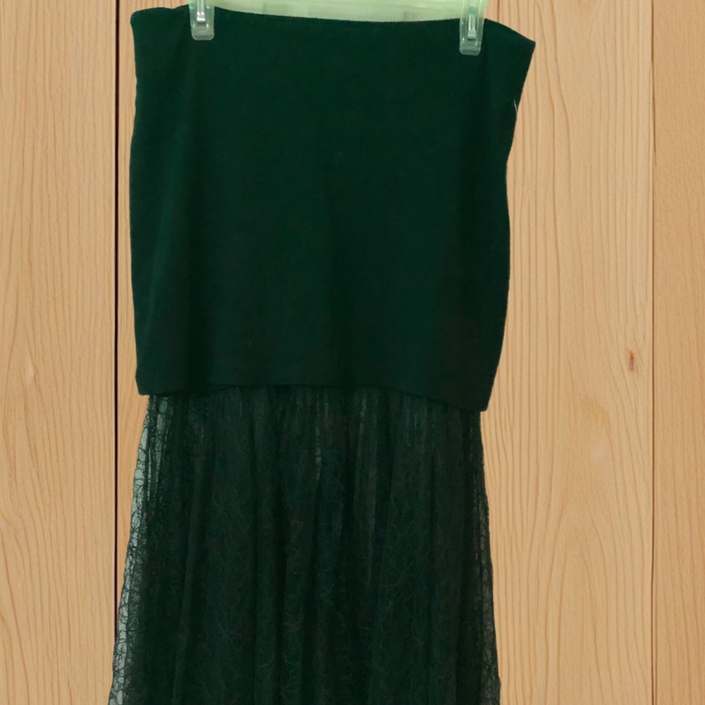 Free People Black Strapless Dress